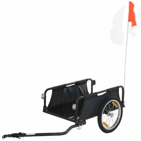 Soozier Bike Cargo Trailer, Bicycle Trailer Wagon Cart