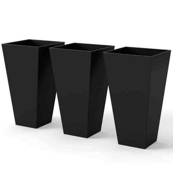 Outsunny Tall Planters for Outdoor Plants Set of 3