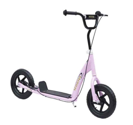 Aosom Youth Scooter, Kick Scooter with Adjustable Handlebars