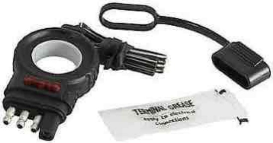 Lot Of 4 Pieces Hopkins Endurance Easy- Pull LED Test 4 Flat Trailer Side Connector