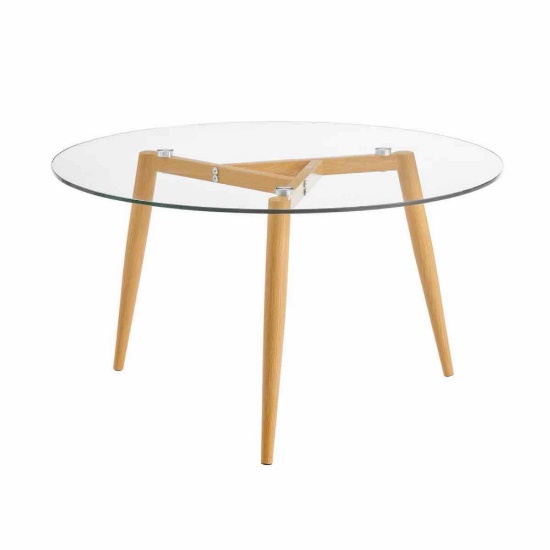 Joilyn Glass Top Single Coffee Table