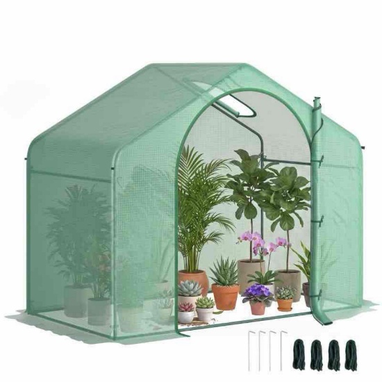 Outsunny 6' x 3' x 5' Portable Walk-in Greenhouse