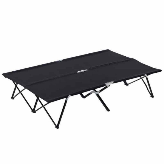 Outsunny 2 Person Folding Camping Cot for Adults