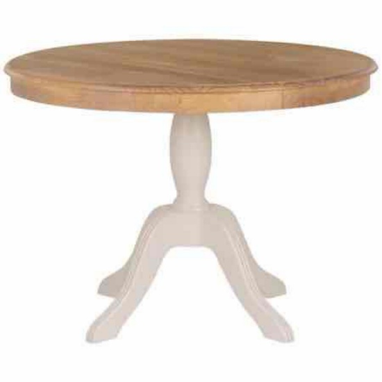 Farmhouse Round Single Pedestal Dining Table