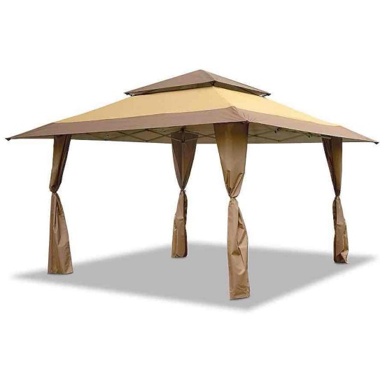Z-Shade 13-ft x 13-ft Square Tan/Brown Pop-up canopy