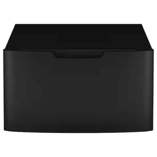 GE 28 in. Wide Laundry Pedestal with 16 in. Height in Carbon Graphite