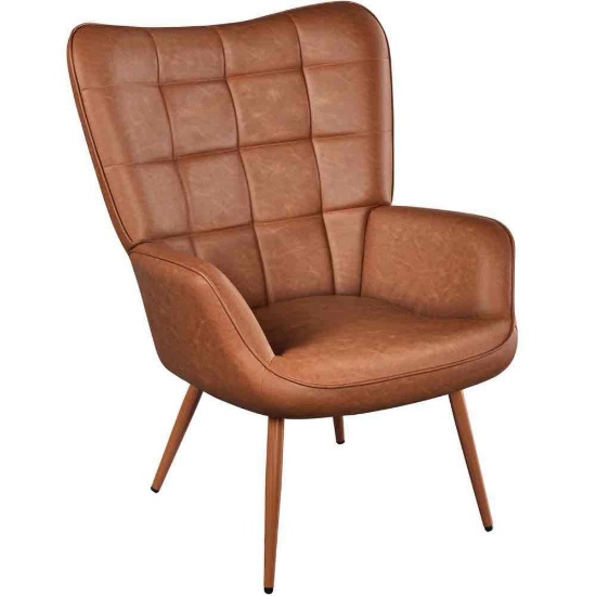 Aichele 29" W x 31.5" D Faux Leather Wingback Chair