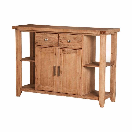 Alpine Furniture Aspen Wood Dining Server in Antique Natural (Brown