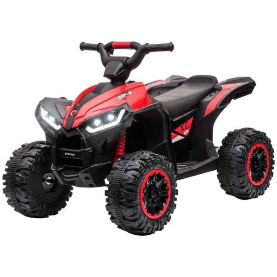 Aosom 12V Kids ATV Quad Car with Forward & Backward Function, Four Wheeler for Kids with