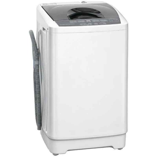 HOMCOM Compact Washer, Portable Washing Machine, Full Automatic Washer with 8 Programs and 6 Water