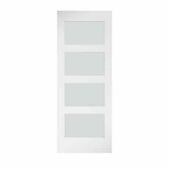 1 1/2 x 32 x 84 Frosted Glass Barn Door Slab