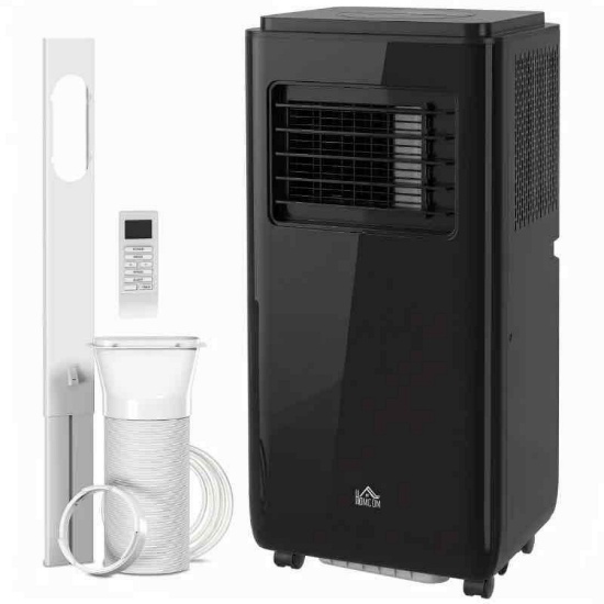 HOMCOM 10,000 BTU Moible Air Conditioner 440 Sq. Ft., Dehumidifier Fan Auto Sleep with 24H Timer