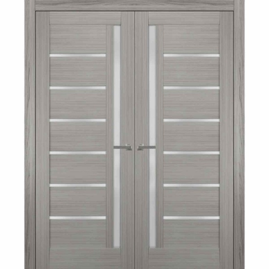 Solid French Double Door FRAME ONLY 58 x 84 & Handles