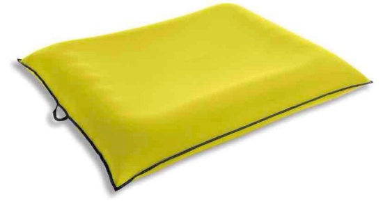 INTEX Luxe Lounge Inflatable Pool Mat: Removable Fabric Cover 2 Soft Handles 440 Weight Capacity