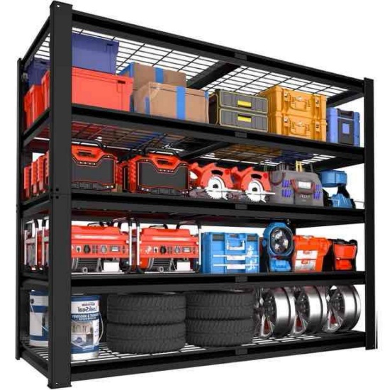 TrumanPick Storage Shelves 2500LBS Metal Wire Shelving Units Garage Storage Rack 48"W x 24"D x 72"H