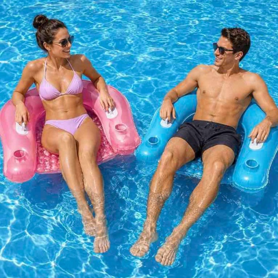 Intex Inflatable King Kool Pool Lounge, 63" x 33.5"