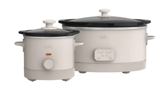 bella 6-quart Programmable Slow Cooker with Additional 2-quart Slow Cooker Set