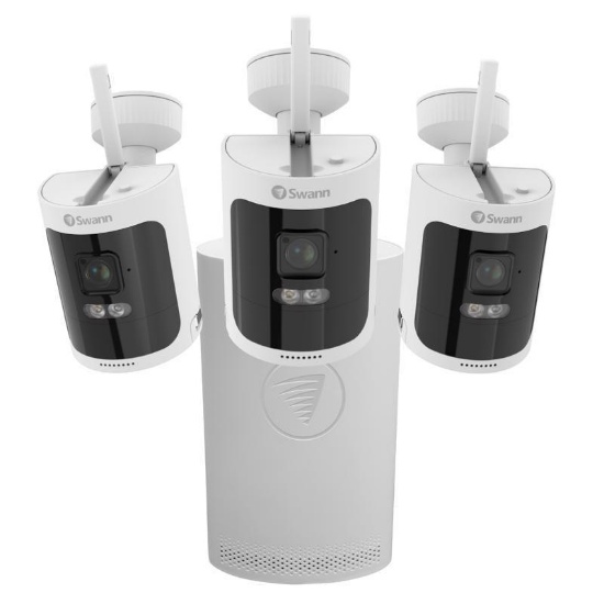 Swann AllSecure600 Battery Powered Indoor And Outdoor Smart-Enabled NVR Security Camera System