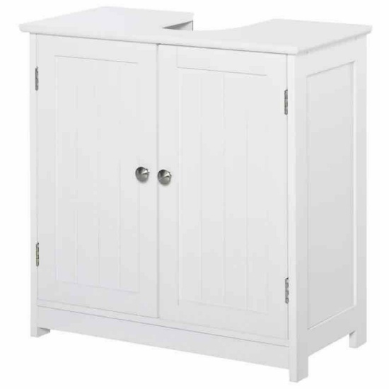 kleankin Bathroom Vanities, Bathroom Sink Cabinets with U-Shape Cut-Out