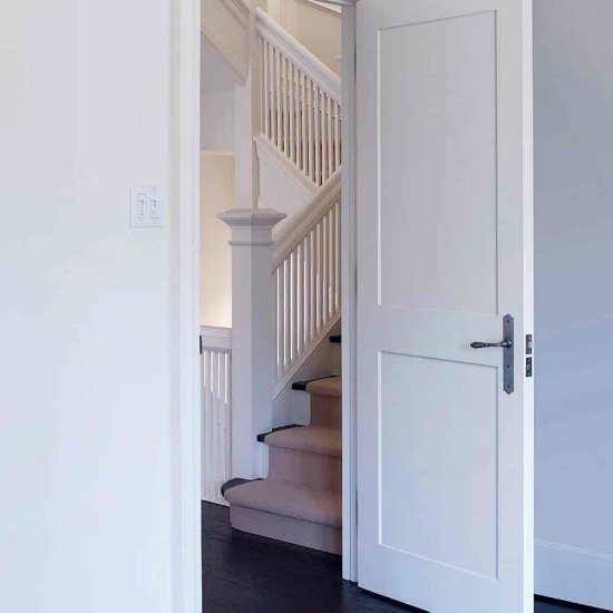 Primed 2 Panel Interior Shaker Door Prehung with 4-9/16" Jambs 28" x 96"