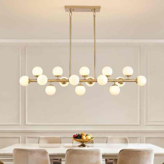 16-Light Gold Sputnik Chandelier