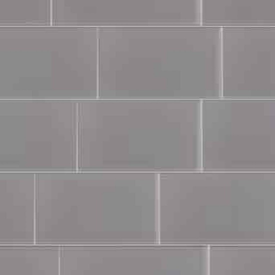 Elida Ceramica Grey 4-in x 8-in Glossy Glass Subway Wall Tile