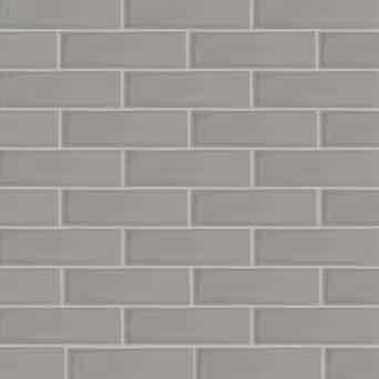 Boutique Ceramic Boutique Crafted Gray 2-1/2-in x 8-in Glazed Ceramic Subway Wall Tile