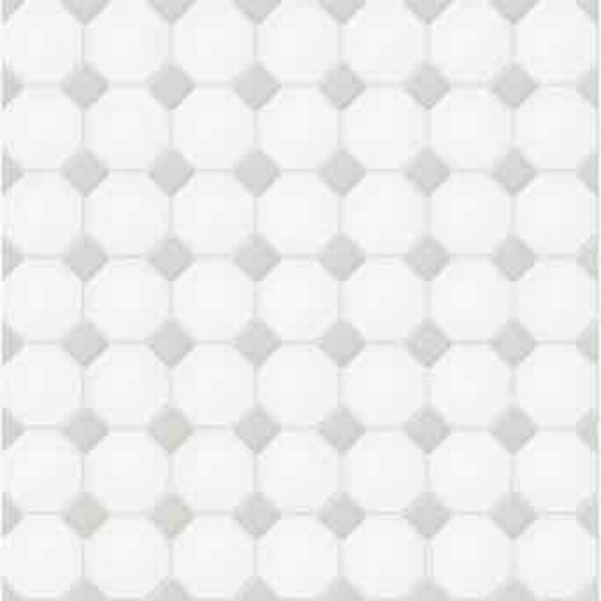 Satori Hudson Brilliant White and Gray 12-in x 12-in Matte Porcelain Mosaic Floor and Wall Tile (