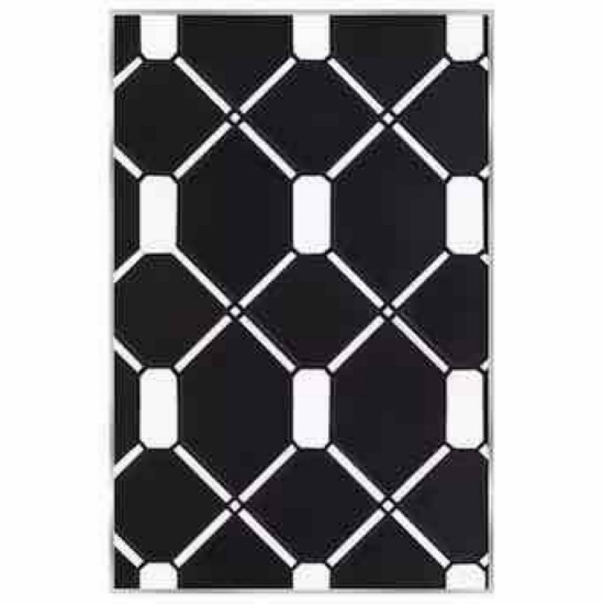 Boutique Stone Twilight Terrace Black and White 10.74-in x 12.63-in Polished Natural stone Marble