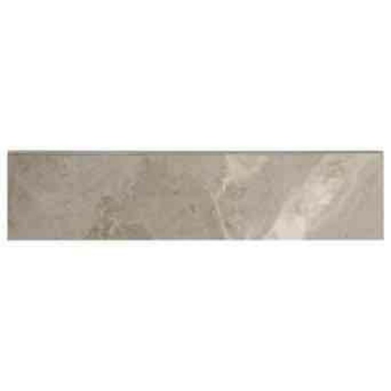 Mohawk ForeverStyle Gray Marble 3-in x 12-in Matte Porcelain Bullnose Tile