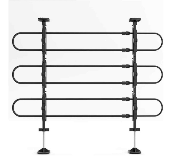 MoNiBloom Metal Dog Barrier for SUVs, Vehicles, Cars & Trucks 34''-60'' Wide, 30''-50'' Tall