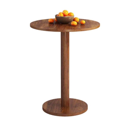 Round Dining Table, Wooden, For 2 to 4 People, Width 23.6