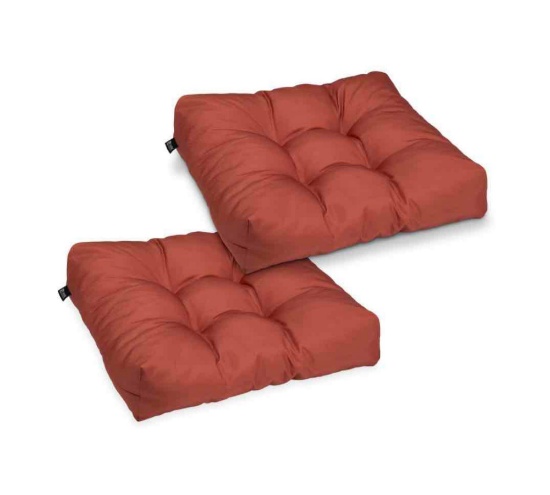 Classic Accessories Patio Seat Cushions 19in.W, Brick, 2 Pack