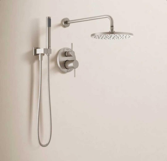 Modern 14 Series Round Rain Shower System Faucet Set