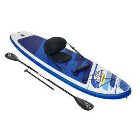 Hydro-Force Oceana 10' Inflatable Convertible Stand-Up Paddleboard and Kayak Set