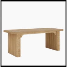 62.2" Wood Executive Desk Simple Rectangular Computer Desk Writing Table