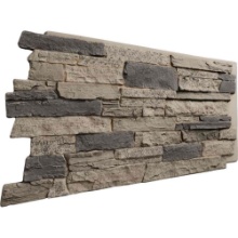 EverStone Acadia Ledge Faux Stone Panel, 49"W x 25 1/2"H x 1 1/4"D, Urban Color