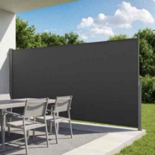 VEVOR Retractable Side Awning, 73" x 165" Patio Retractable Side Screen with 180 g/m Polyester