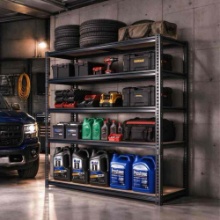 Garage Storage Shelving, 40"W Heavy Duty Shelves, 72"H Adjustable 5-Tier Metal Shelving Unit,
