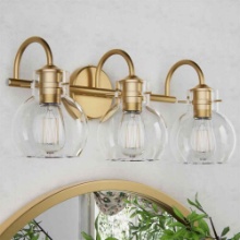 Zeline 3 - Light Dimmable Glass Vanity Light