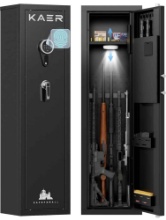 Rifl* Safe, Removable Pist*l Rack, Removable LED