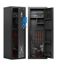 KAER Biometric G*n Safe Rifl*,G*n Safes for Rifl*s and Pist*ls Holds 14-15 Fire*rms with Adjustable