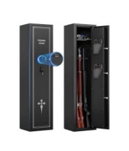 KAER 2 Gun Safe for Rifle and Pistols Electronic Gun Security Cabinet Quick Access Rifle Security