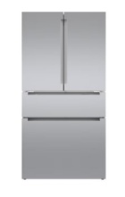 Bosch Counter-Depth 800 Series 21-cu ft 4 -Door 36-in Wide French Door Refrigerator with Ice Maker