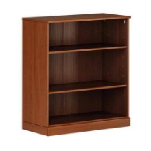 Solid Wood Modular Storage Cabinet with Adjustable Shelves, 32" Wide x 35.75" Tall - Mocha