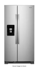 Whirlpool 36 in. 24.6 cu. ft. Side-by-Side Refrigerator in Fingerprint-Resistant Stainless Finish
