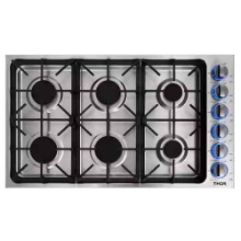 Thor Kitchen 36 Inch Professional Gas Cooktop - Stainless Steel - TGC3601