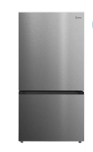 Midea 23 cu. ft. Counter-Depth Bottom-Freezer Refrigerator (Stainless Steel)