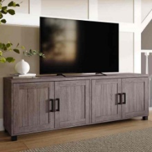 CorLiving Virlomi Contemporary Television Stand for TVs up to 85" with Closed Storage, Brown