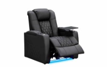 comfiroom Classic Series Home Theater Seating Leather Recliner Sofa, 1-Seat
